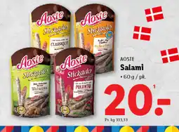 Lidl AOSTE Salami tilbud