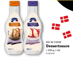 Lidl DUC DE COEUR Dessertsauce tilbud
