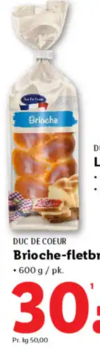 Lidl DUC DE COEUR Brioche-fletbrød tilbud