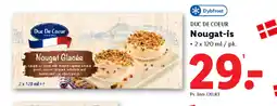 Lidl DUC DE COEUR Nougat-is tilbud