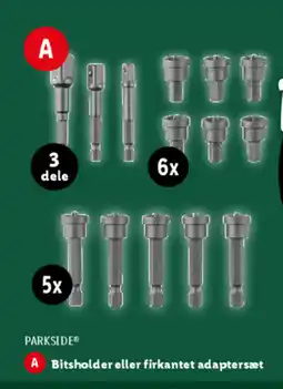 Lidl PARKSIDE Bitsholder eller firkantet adaptersæt tilbud