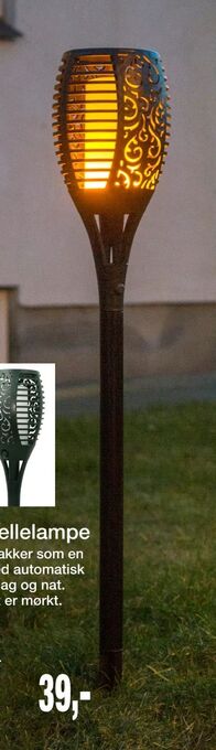 Harald Nyborg Fakkel solcellelampe tilbud