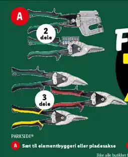 Lidl PARKSIDE æt til elementbyggeri eller pladesakse tilbud