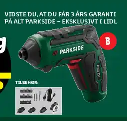 Lidl PARKSIDE Batteridreven skruemaskine 4 V tilbud