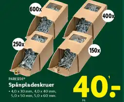 Lidl PARKSIDE® Spånpladeskruer tilbud