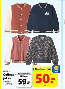 Lidl LUPILU® College- jakke tilbud