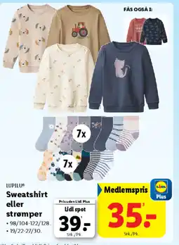 Lidl LUPILU® Sweatshirt eller strømper tilbud