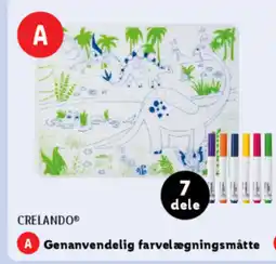 Lidl CRELANDO® Genanvendelig farvelægningsmåtte tilbud