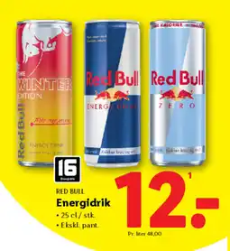 Lidl RED BULL Energidrik tilbud