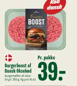 Min Købmand Burgerboost af Dansk Oksekød tilbud