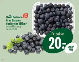 Min Købmand Grøn Balance Økologiske Blåbær tilbud