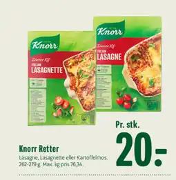 Min Købmand Knorr Retter tilbud