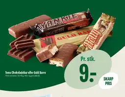 Min Købmand Toms Chokoladebar eller Guld Barre tilbud
