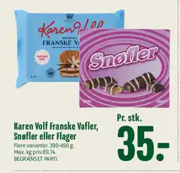 Min Købmand Karen Volf Franske Vafler, Snøfler eller Flager tilbud