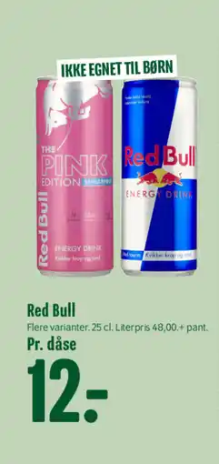 Min Købmand Red Bull tilbud