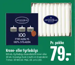 Min Købmand Krone- eller Fyrfadslys tilbud
