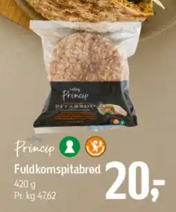 Føtex Salling Princip Fuldkornspitabrød tilbud