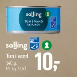 Føtex Salling Tun i vand tilbud