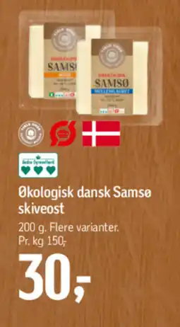 Føtex Økologisk dansk Samse skiveost tilbud