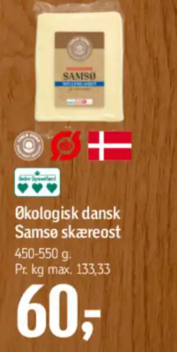 Føtex Økologisk dansk Samsø skæreost tilbud
