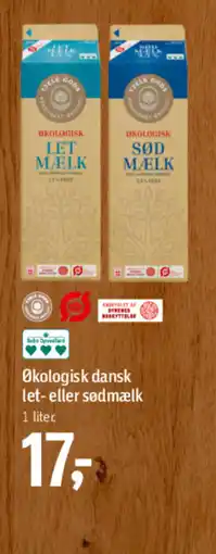 Føtex Økologisk dansk let- eller sødmælk tilbud