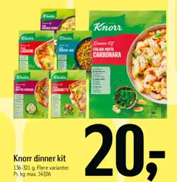Føtex Knorr dinner kit tilbud