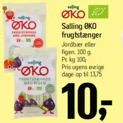 Føtex Salling ØKO frugtstænger tilbud