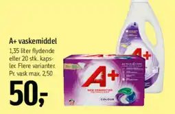 Føtex A+ vaskemiddel tilbud