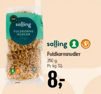 Føtex Salling Fuldkornsnudler tilbud