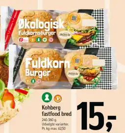 Føtex Kohberg fastfood brød tilbud