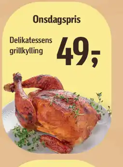Føtex Delikatessens grillkylling tilbud