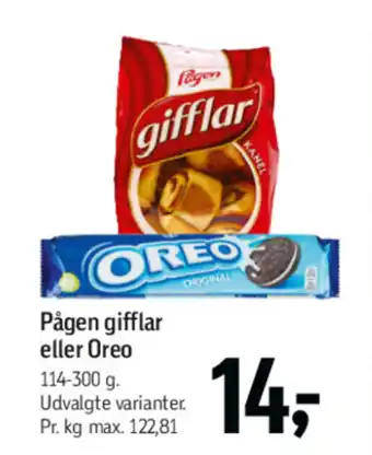 Føtex Pågen gifflar eller Oreo tilbud