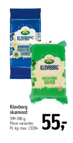 Føtex ARLA Klovborg skæreost tilbud