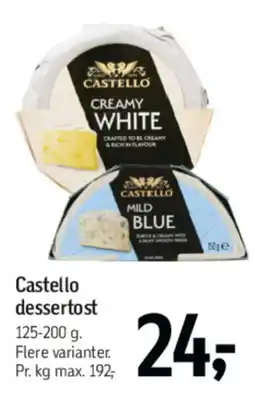 Føtex CASTELLO dessertost tilbud