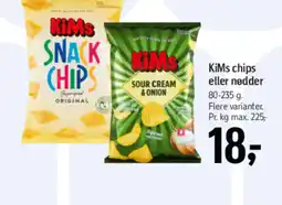 Føtex Kims chips eller nødder tilbud