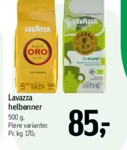 Føtex LAVAZZA helbønner tilbud