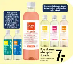 Føtex Pure vitamin- eller hydration drik tilbud