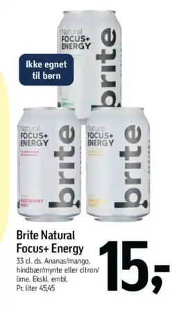 Føtex Brite Natural Focus+ Energy tilbud