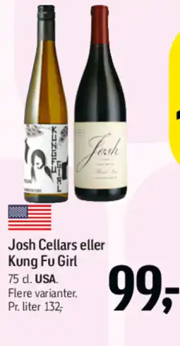 Føtex Josh Cellars eller Kung Fu Girl tilbud