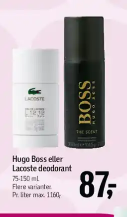 Føtex Hugo Boss eller Lacoste deodorant tilbud