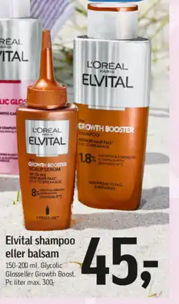 Føtex Elvital shampoo eller balsam tilbud