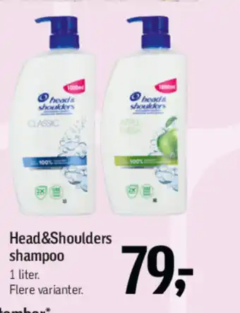 Føtex Head&Shoulders shampoo tilbud