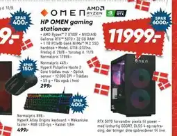 Bilka HP OMEN gaming stationær, DKK 11999 tilbud