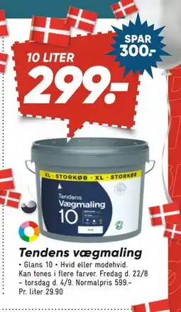 Bilka Tendens vægmaling, DKK 299 tilbud