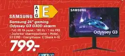 Bilka Samsung 24” gaming Odyssey G3 G30D skærm, DKK 799 tilbud