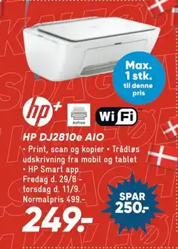 Bilka HP DJ2810e AIO, DKK 249 tilbud