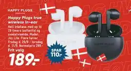 Bilka Happy Plugs true wireless in-ear, DKK 189 tilbud