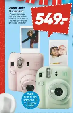 Bilka Instax mini 12 kamera, DKK 549 tilbud