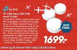 Bilka TP-LINK Deco X50-PoE mesh 3-pak, DKK 1699 tilbud