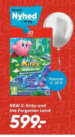 Bilka NSW 2: Kirby and the Forgotten Land, DKK 599 tilbud